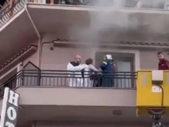 希腊一酒店发生火灾 致一死数伤