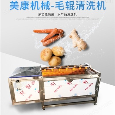 花生毛辊去皮清洗机去泥清洗设备图1