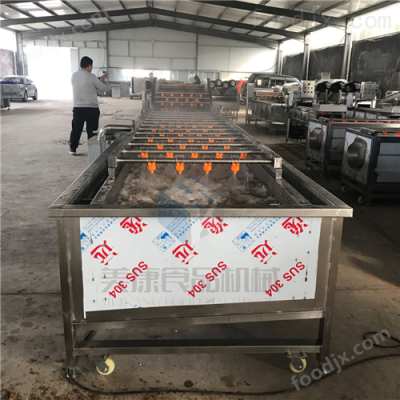 扇贝气泡清洗机 水产品清洗流水线
