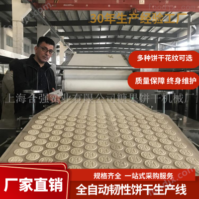 芝麻苏打饼干生产流水线 上海韧性饼干机械