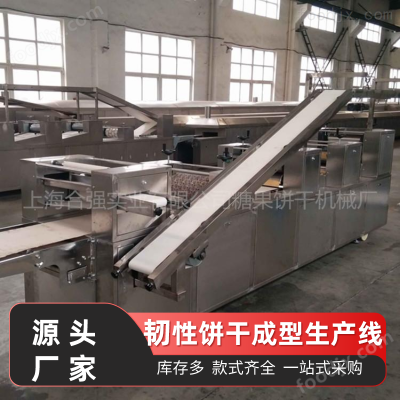 全自动韧性饼干成套生产线 自动化饼干机械