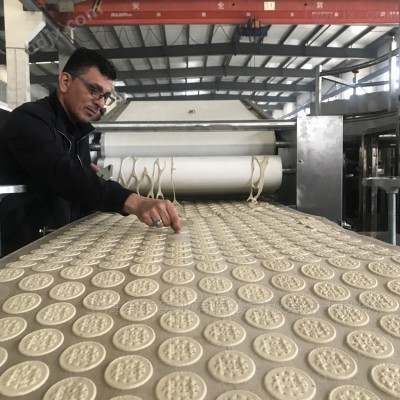 全自动卡通韧性饼干生产线 滚切饼干设备