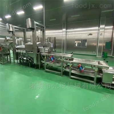 不锈钢全自动螺蛳粉腐竹油炸流水线设备