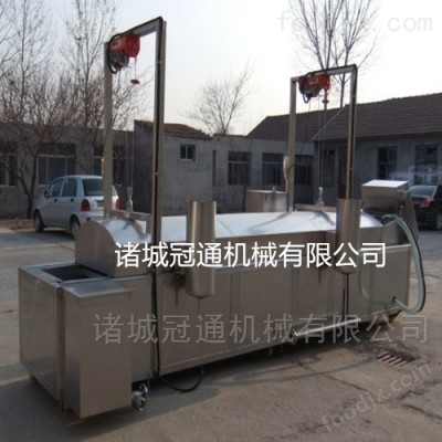冠通牙签肉油炸机流水线加工定制