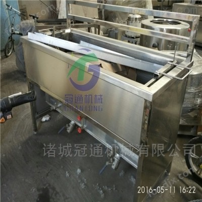 全自动茄子块油炸机可定做