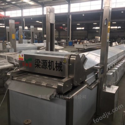 豆干豆泡鱼豆腐全自动油炸流水线 加工定制