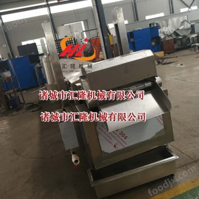 豆腐块油温自控全自动油炸流水线