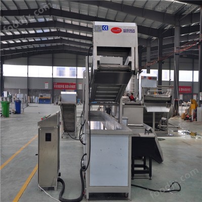 全自动面食油炸线 全自动油炸流水线