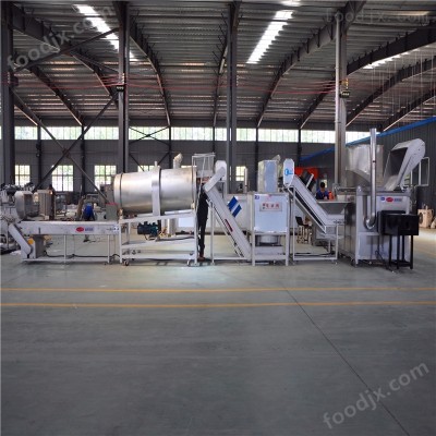 核桃仁油炸成套设备 全自动油炸流水线