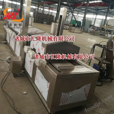 电加热豆腐油炸流水线 全自动油炸流水线