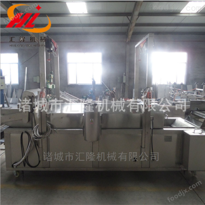 烧鸡全油炸生产线 全自动油炸流水线