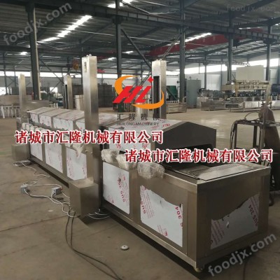 锅巴连续式全自动油炸流水线