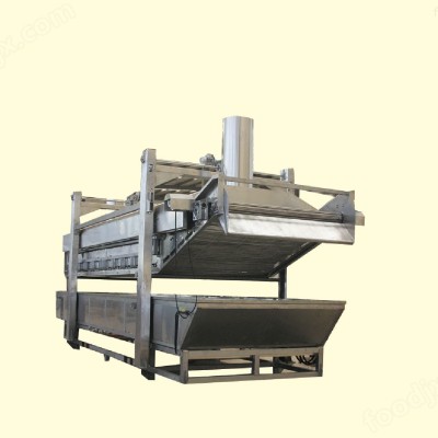 油炸机（图片）山东八一豆制品油炸流水线 全自动油炸流水线