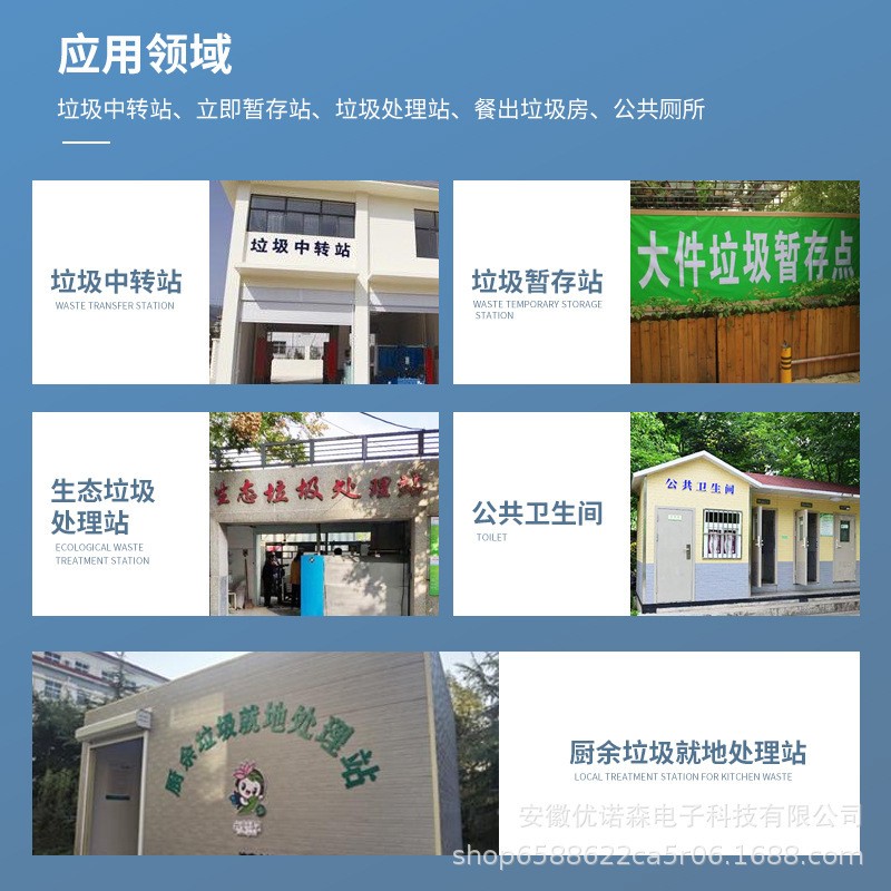 5G壁挂式臭氧发生器垃圾房除臭空气净化食品厂车间智能臭氧消毒机图2