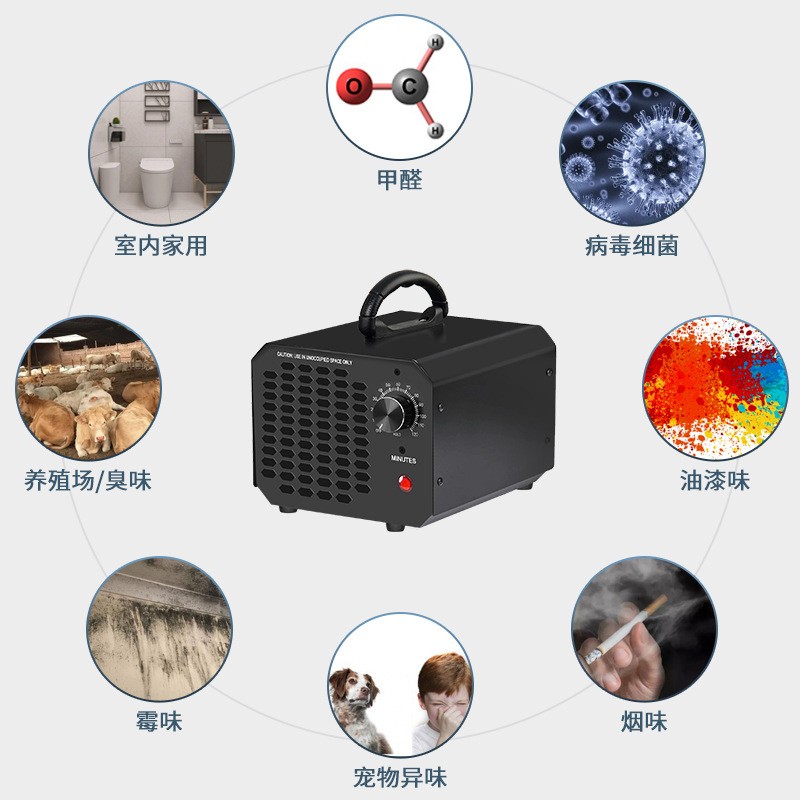 美规厂家批发家用除醛汽车空气净化消毒器臭氧发生器臭氧消毒机图2