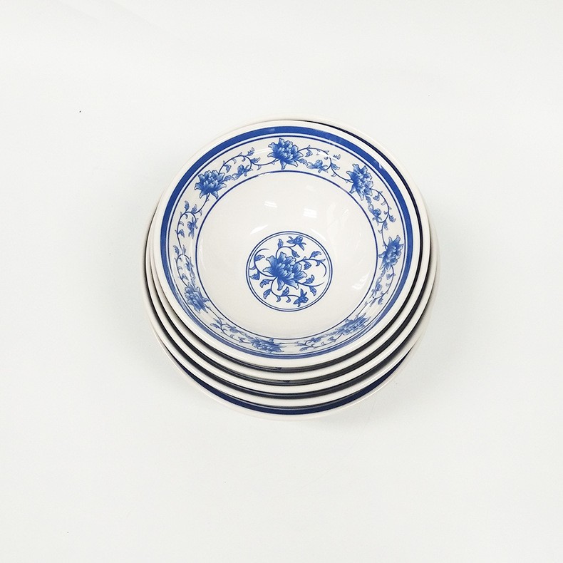 哇噢定制密胺餐具耐摔仿瓷餐具商用麻辣烫碗塑料碗面碗美耐皿面碗图2
