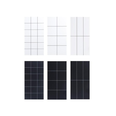 卫生间墙砖300x600北欧风厨房厕所白色格子面包砖小白砖浴室墙砖