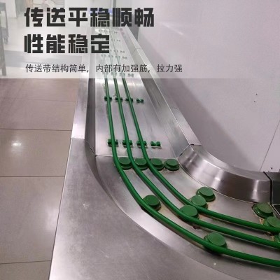 定制单位食堂收集餐具传送带 餐盘回收机 自助餐输送平面传菜机